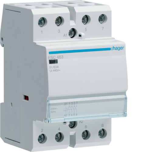 Контактор Hager ESC464 - 230В/63A, 4НЗ