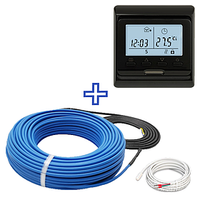 Нагрівальний кабель MEXELL | 360вт/20м | з терморегулятором Е51 (М6)