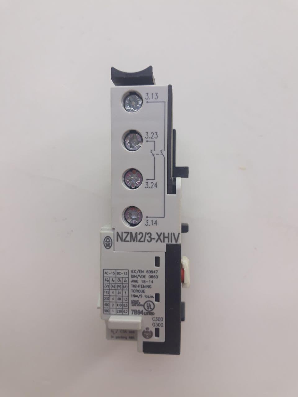 Moeller NZM2/3-XHIV допоміжний контакт, 2 ранніх Н/О, працює як ранній контакт, артикул 259430