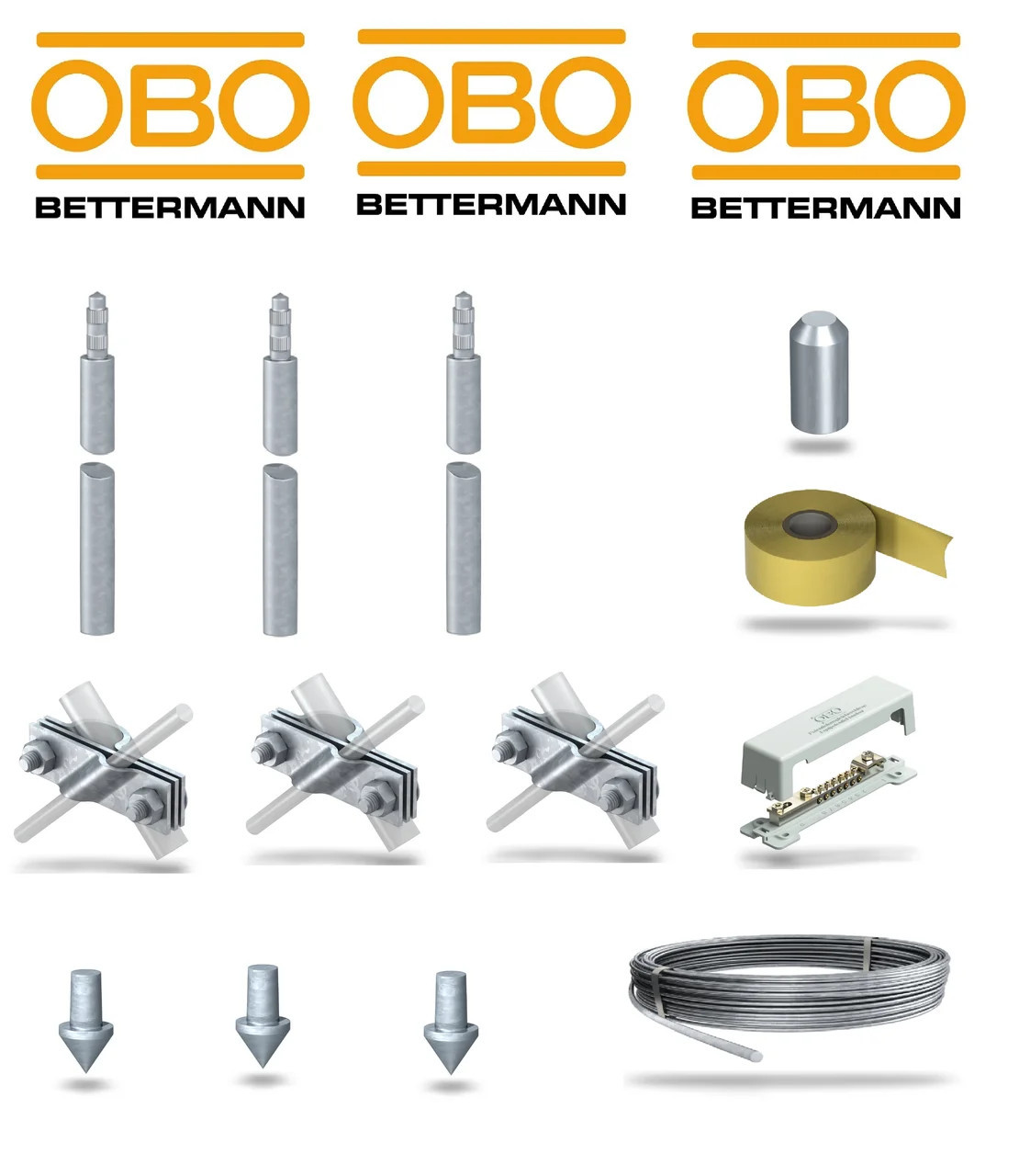 Комплект заземлення OBO Bettermann 9м (сталь оцинкована)