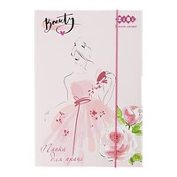 Папка для праці BEAUTY,, картонна, на гумках А4+ (300х212х28мм), KIDS Line ZB.14930