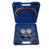 Манометричний колектор двухвентельний VALUE VMG-2-R134a-У шланги 90 см + 2 автомуфты ( кейс )