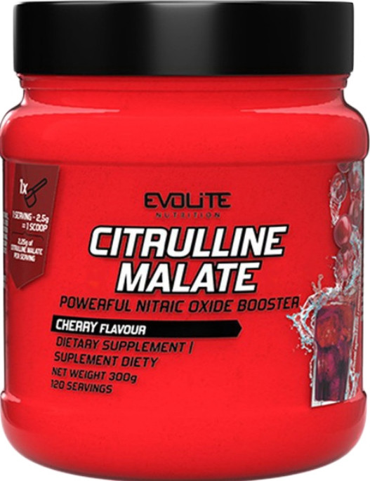 Цитрулін малат Evolite Nutrition Citrulline Malate 300 г Вишня