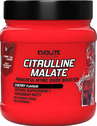 Цитрулін малат Evolite Nutrition Citrulline Malate 300 г Вишня, фото 1
