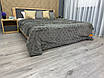 Плед-покривало 210х210 см (+-5см) Шиншила Сірий (87-023), фото 3