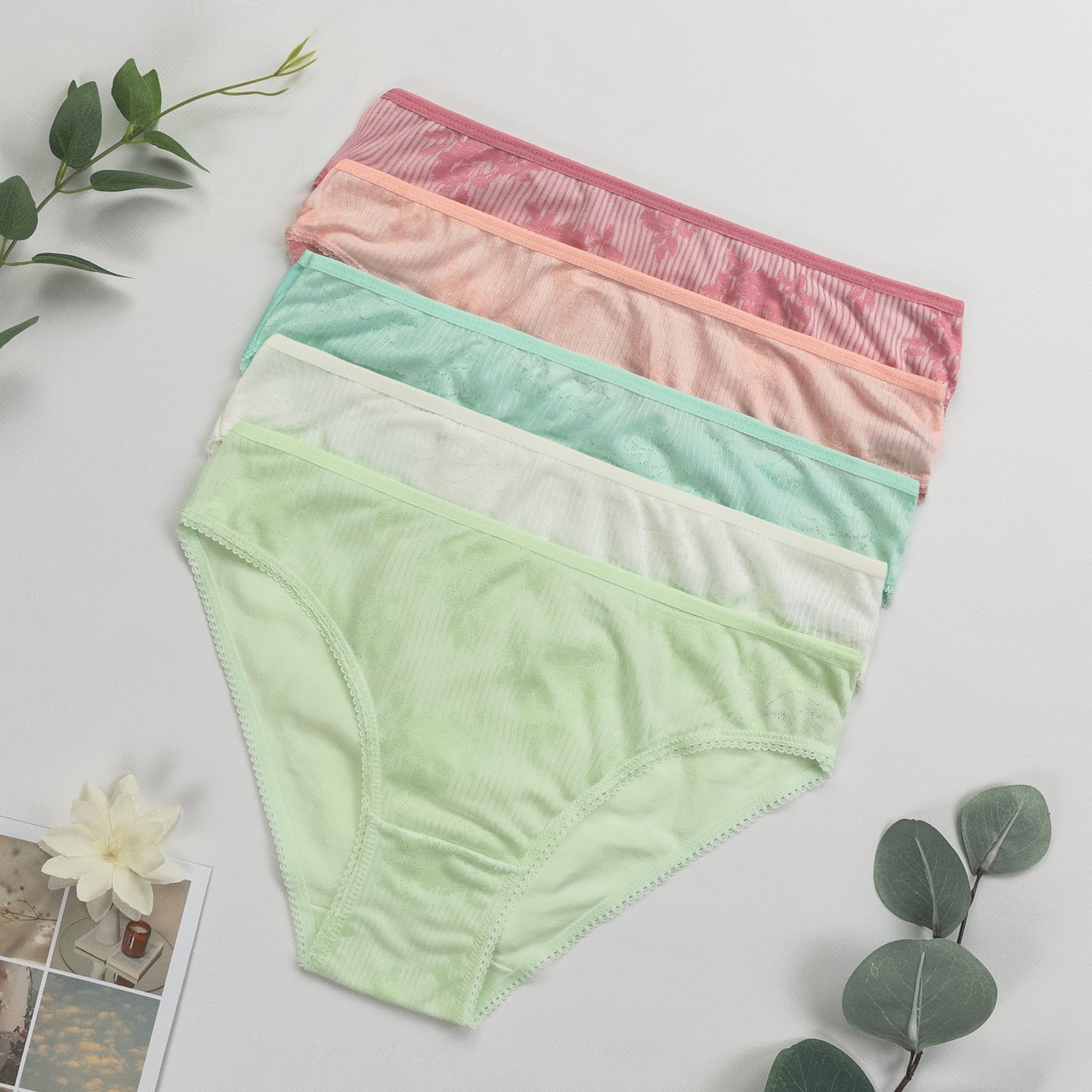 Труси жіночі сліпи (ассорті кольорів) Nicoletta Туреччина M, L, XL, 2XL | 5 шт.