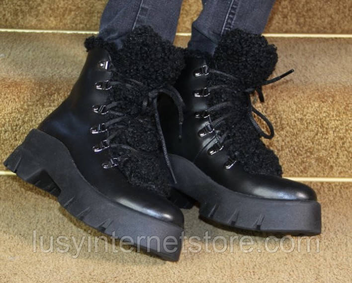 Черевики шкіряні жіночі зимові від виробника модель КЛ24-50, фото 1