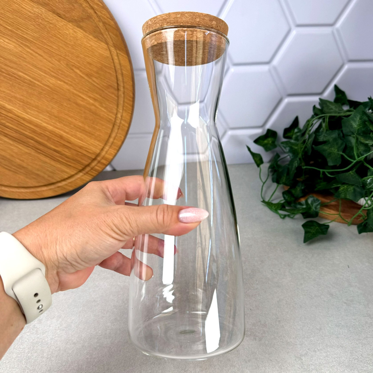 Графін Ardesto 1 л, боросилікатне скло (AR2610BGB)