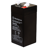 Акумулятор свинцево кислотний Westinghouse 4V - 4Ah 102x47x47мм / Батарея для охоронних систем, іграшок