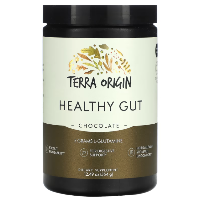 Terra Origin Healthy Gut добавка для нормалізації функцій шлунково-кишкового тракту смак шоколад 354 г