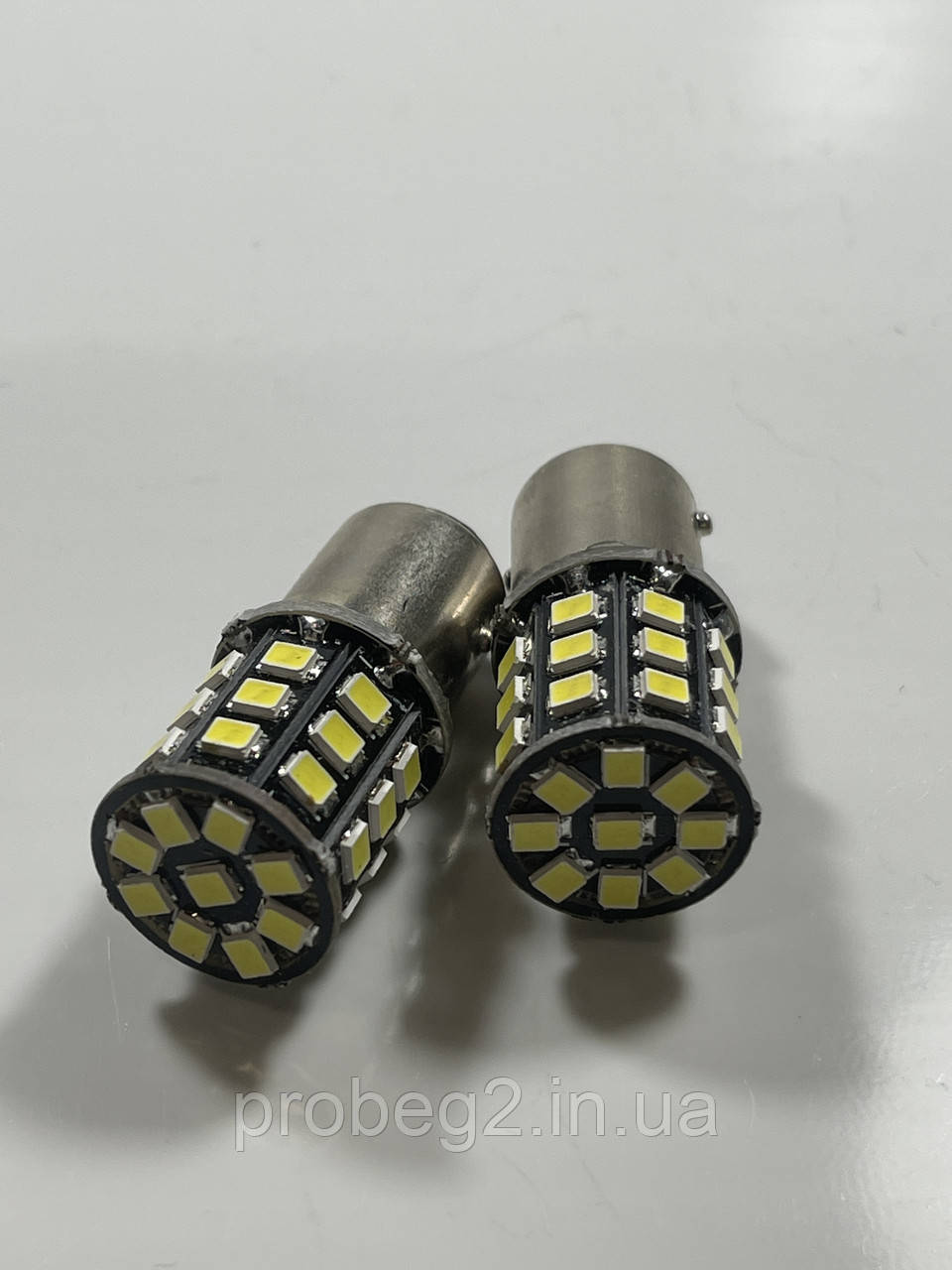 Світлодіодні лампи двоконтактні 12v P21/5 1157 33 smd 2835 білий 2 шт., фото 1