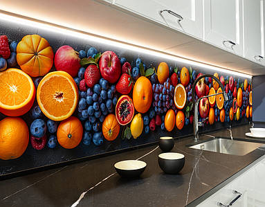Фото панель універсальна ПЕТ, Самофіксована, 62 х 305 см (товщіна 1.2 мм), Соковиті фрукти