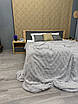 Плед-покривало 210х220 см (+-5см) Шиншила Світло-сірий (87-021), фото 7