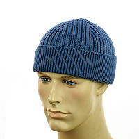 Шапка-докер на флисе джинс