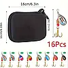 Набір з 16 блешень в кейс на блискавці!, фото 4