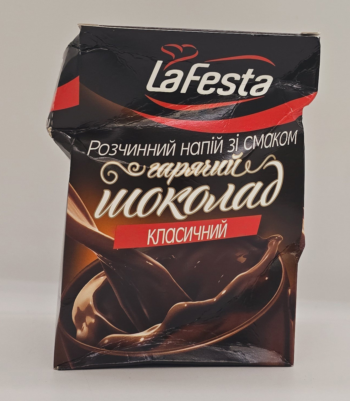 Гарячий шоколад La Festa Класичний 10х22г (Деформована упаковка), фото 1