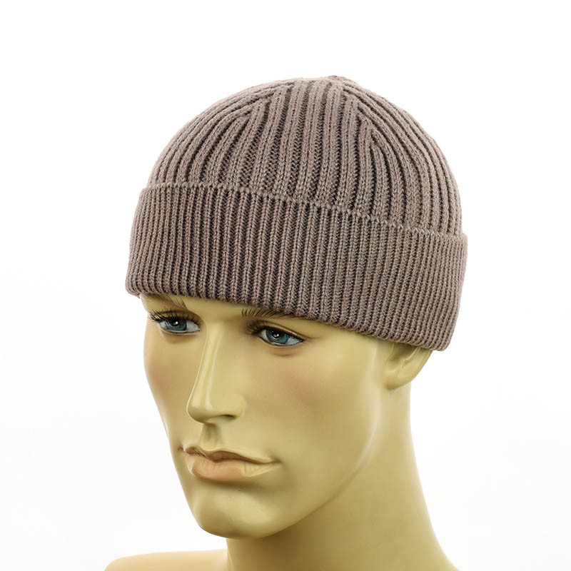 Шапка-докер на флисе мокко, фото 1