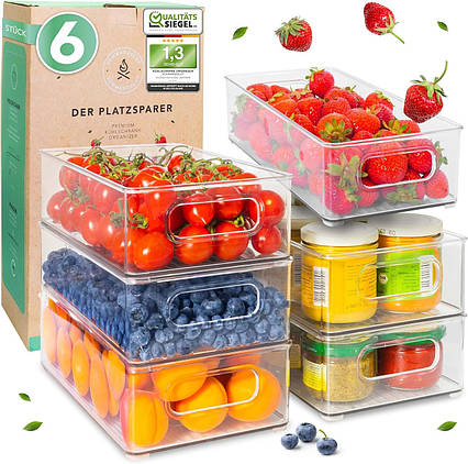 SCHWARZGLUT® Органайзер для холодильника, набір із 6 шт., Amazon, Німеччина, фото 1