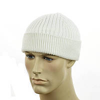 Шапка-докер на флисе білий