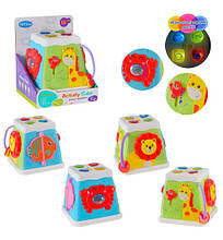 3012M Бізікуб 5в1, кожна активна панель, розмір 13,5*13,5*13 см, коробка 15,1*14*18,3 см