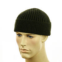 Шапка-докер на флисе темний хакі