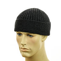 Шапка-докер на флісі темно-сірий