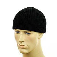 Шапка-докер на флісі чорний