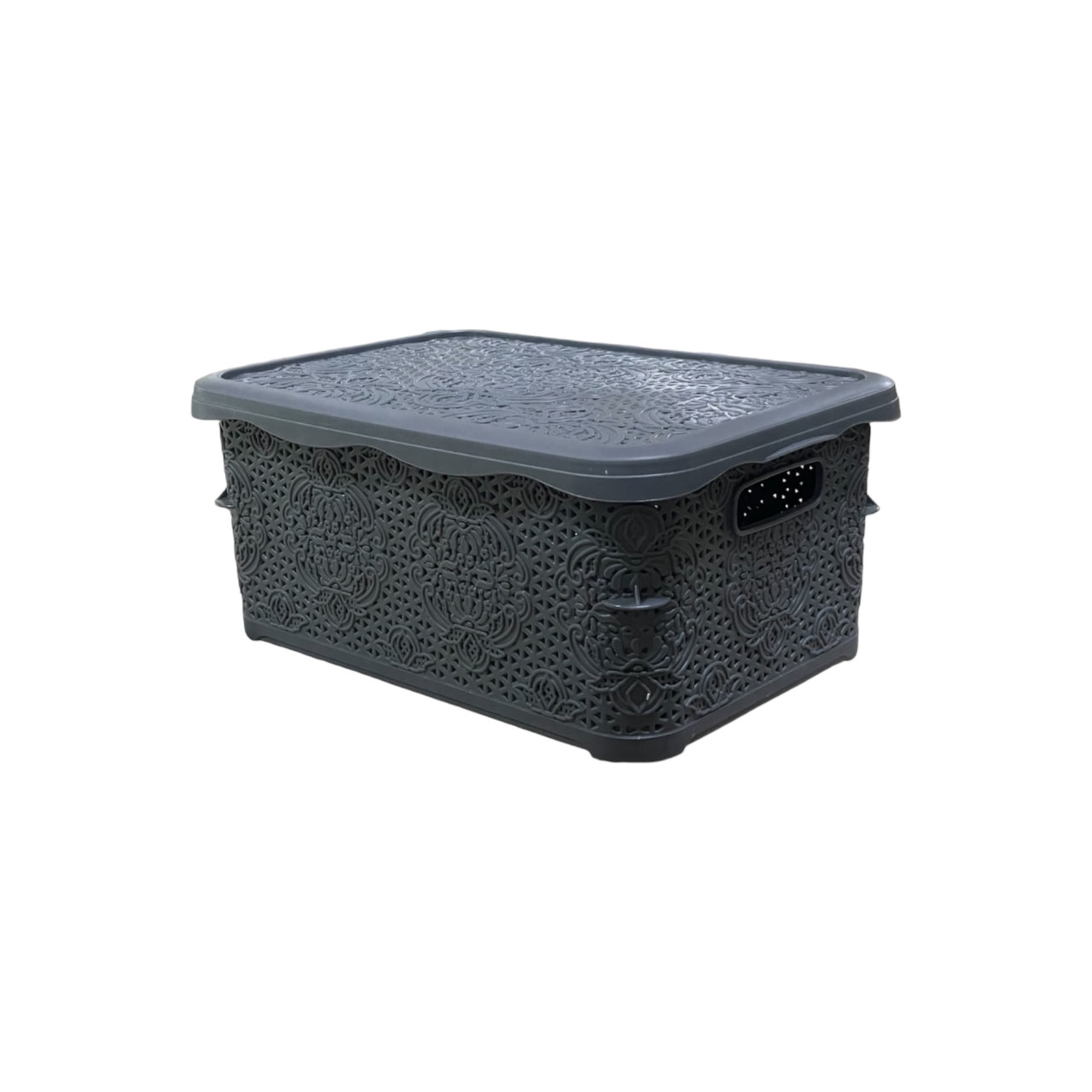 Кошик з кришкою для зберігання речей 5л Bursev Plastik (2130 12)