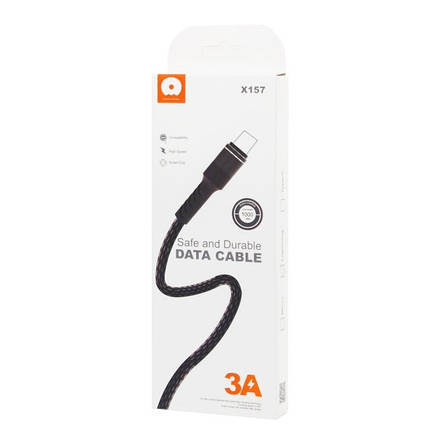 Кабель WUW X157 lightning 3A Black, фото 3