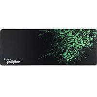Килимок для миші ігровий 800*300*3мм TRY тканинний прошитий з принтом Razer чорний
