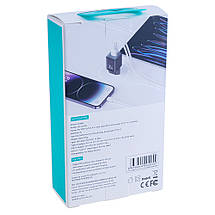 Зарядний пристрій чорний US-CC189 PD30W+QC3.0 A+C Dual-port Fast Charger (black, EU) USAMS, фото 5