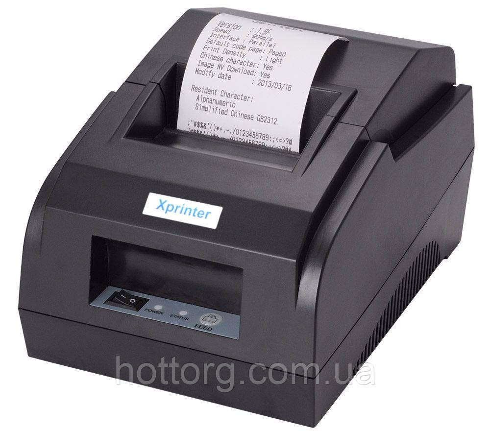 Принтер чеків Xprinter XP-58IIL USB (58 мм, без автообрізки)