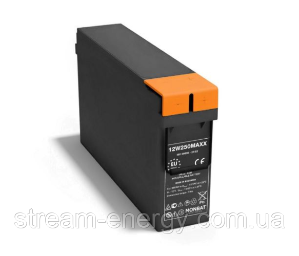 Акумуляторна батарея AGM 12V 250 Ah MONBAT FRONT TERMINAL 12W250MAXX