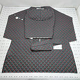 Шумоізоляція кабіни ЮМЗ-6 АКЛ на крилі (після 1992 року) чорний ромб червона нитка, фото 4