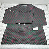 Шумоізоляція кабіни ЮМЗ-6 АКЛ на крилі (після 1992 року) чорний ромб червона нитка, фото 3