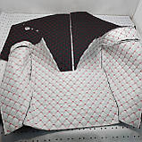 Шумоізоляція кабіни ЮМЗ-6 АКЛ на крилі (після 1992 року) чорний ромб червона нитка, фото 7