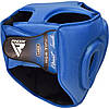 Боксерський шолом RDX T1 Grill Full Blue L, фото 3