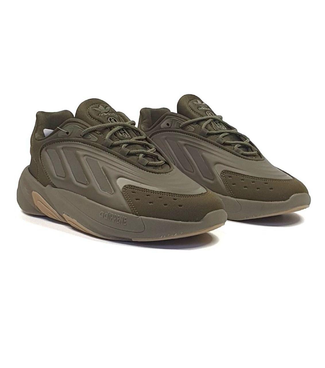 Чоловічі кросівки Adidas Ozelia Originals Khaki Green Адідас Озілія текстиль замша хакі повсякденні весна