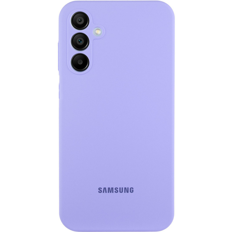 Чохол Silicone Cover Lakshmi Full Camera (AAA) with Logo для Samsung Galaxy S25+ | Бузковий / Dasheen