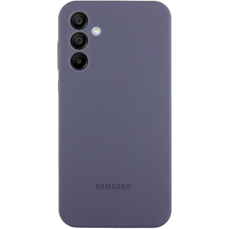 Чохол Silicone Cover Lakshmi Full Camera (AAA) with Logo для Samsung Galaxy S25+ | Сірий / Dark Gray