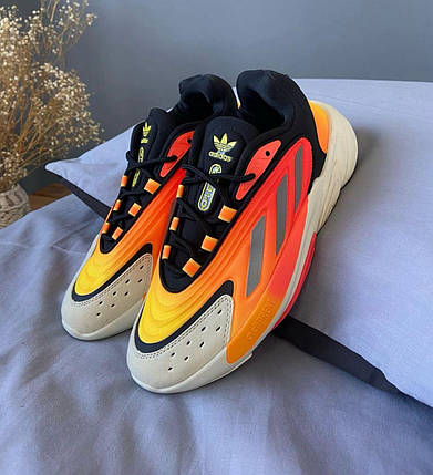 Чоловічі кросівки Adidas Ozelia Fiery Адідас Озелія Ф'єрі помаранчеві повсякденні текстиль, фото 1