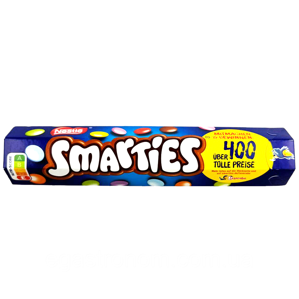 Драже з молочним шоколадом смартіс Нестле Nestle smarties 130g 20шт/ящ (Код: 00-00016743)