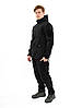 Тактическая куртка Eagle Soft Shell JA-01-0 з флісом Black, фото 7