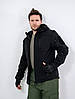 Тактическая куртка Eagle Soft Shell JA-01-0 з флісом Black, фото 8