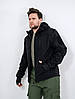 Тактическая куртка Eagle Soft Shell JA-01-0 з флісом Black, фото 9