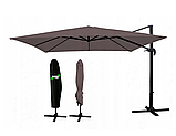 Садова парасолька коричневого кольору MINI ROMA GardenLine GAO4859 діаметром 250 см, фото 4