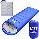 Спальний мішок з капюшоном синій Bass Polska BH 41997, фото 3