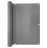 Ширма-завіса сіра для балкона та тераси розмір 0,9x3 м Mirpol OS-PS, фото 2