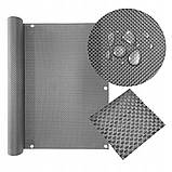 Ширма-завіса сіра для балкона та тераси розмір 0,9x3 м Mirpol OS-PS, фото 4