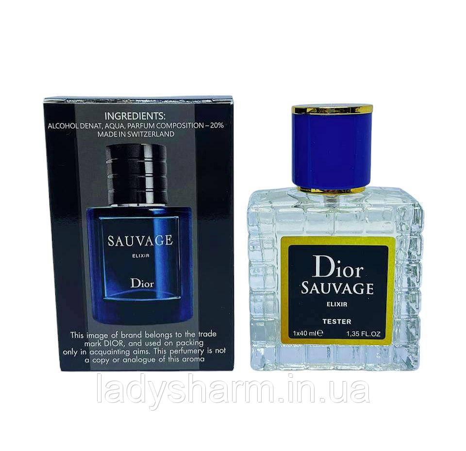 Tester Dior Sauvage Elixir 40 ml ( Діор Саваж Елексір), чоловічі, фото 1